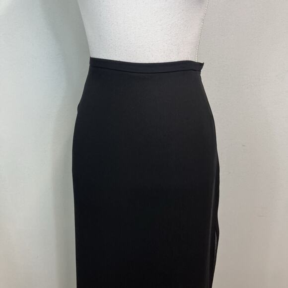 JS Collections Skirt size 10 Long Black Crepe Straight Formal Evening Wedding - Picture 4 of 11